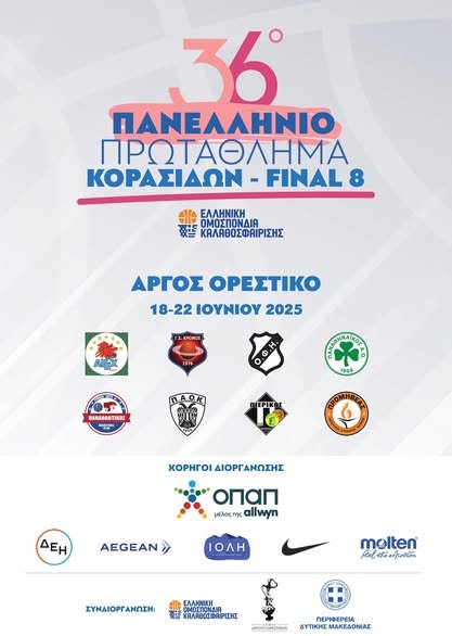 Το 36ο Πανελλήνιο Final 8 Κορασίδων έρχεται στο Άργος Ορεστικό